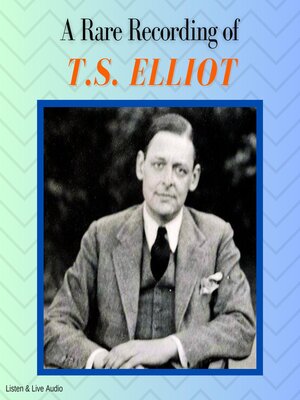 cover image of A Rare Recording of TS Elliot